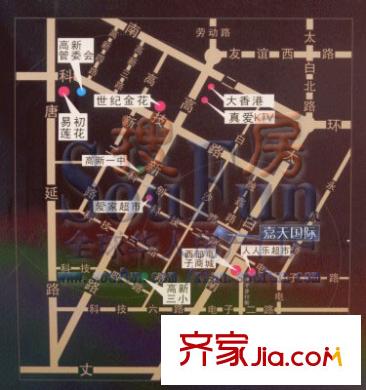 嘉天國際交通圖