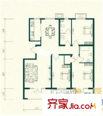 樂(lè)居場(chǎng)糧油局家屬院3室 戶(hù)型圖