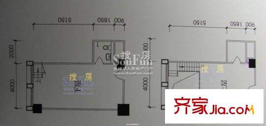利君V時(shí)代戶型圖LOFT B5 B10戶型 48 平方 1室1廳1衛(wèi)