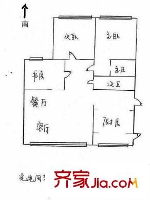 光電園 3室 戶型圖