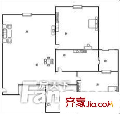 光電園 2室 戶型圖