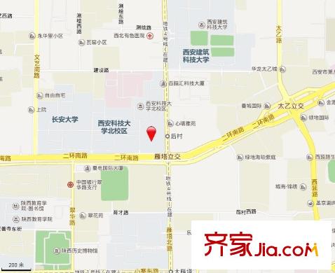 陜國投家屬院交通圖