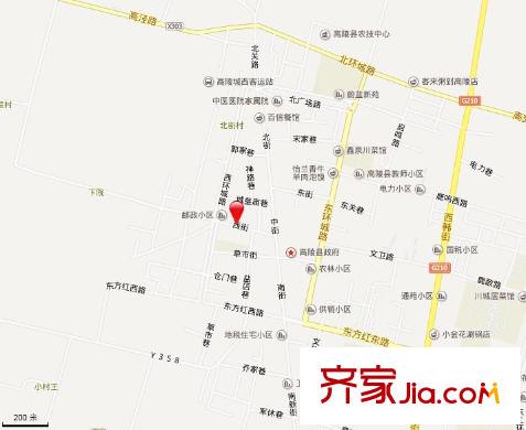 新華小區(qū)交通圖