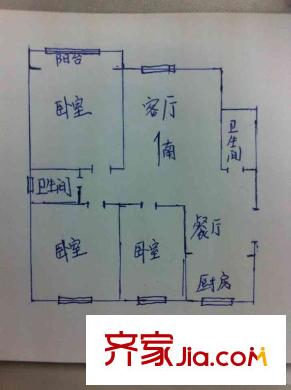 馨園一號 3室 戶型圖
