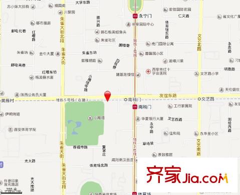 市衛(wèi)校家屬院交通圖