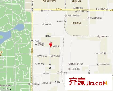 銘湖景園交通圖