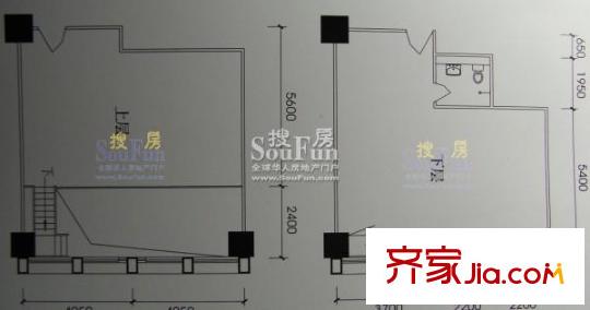 利君V時(shí)代戶型圖LOFT B7 B8戶型 80平方 2室