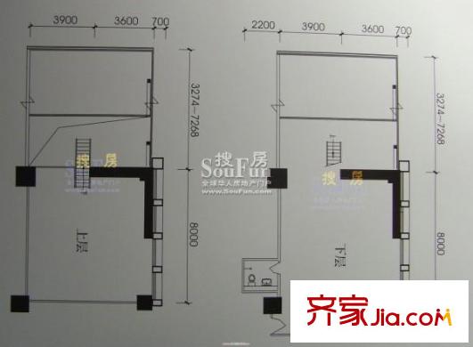利君V時(shí)代戶型圖LOFT B3 B12 戶型 1室1廳