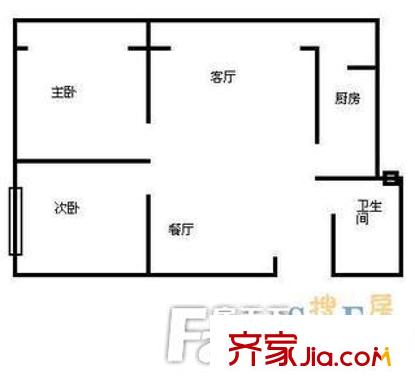 光電園 2室 戶型圖