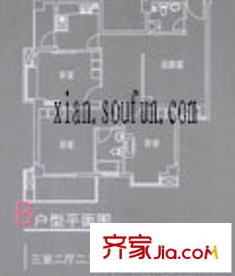 沁園春戶型圖戶型圖 3室2廳2衛(wèi)