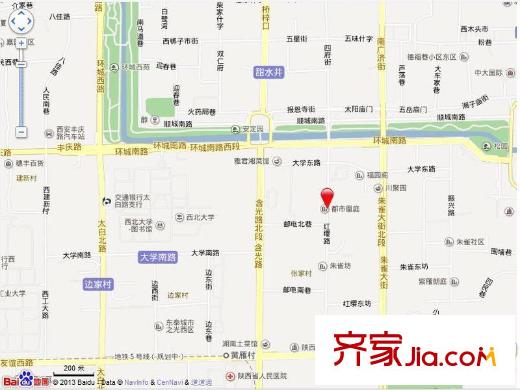 張家村農(nóng)行家屬院交通圖 