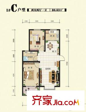 西安 馨園一號 戶型圖