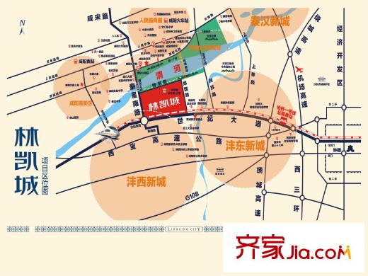 林凱城區(qū)位圖