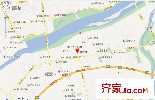秦陽(yáng)花園交通圖 