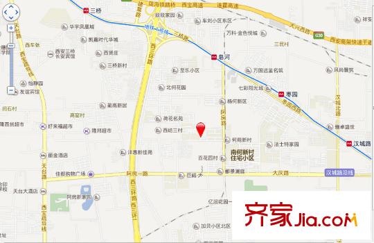 怡臻花園交通圖西安  