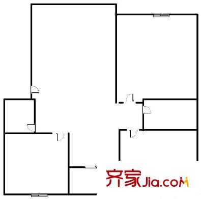 北曹家巷小區(qū) 3室 戶型圖