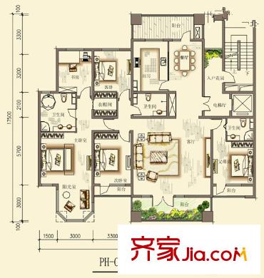 西安 曲江公館 戶型圖