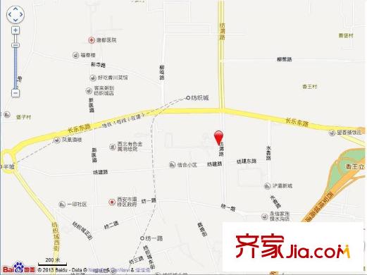 灞橋園丁花苑交通圖 