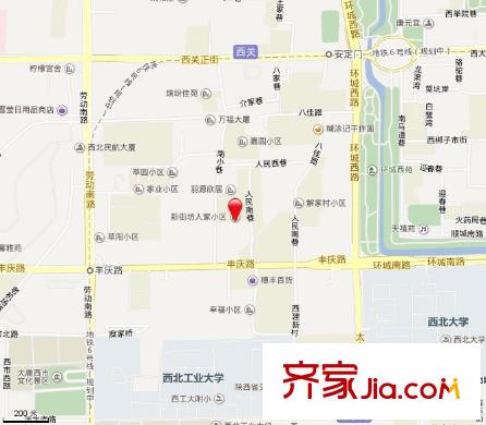 新街坊人家小區(qū)交通圖