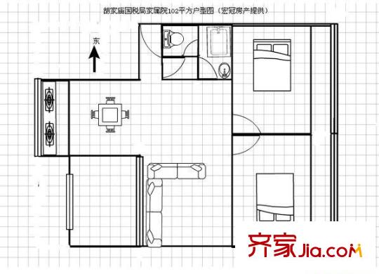  國稅局家屬院 戶型圖