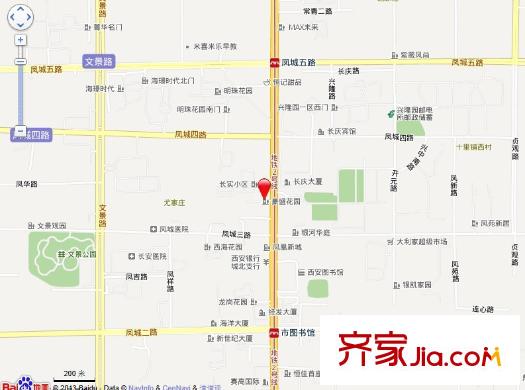 豪盛花園交通圖