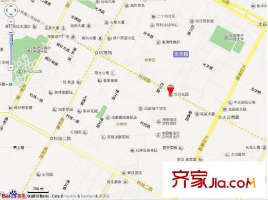 太白花園交通圖 
