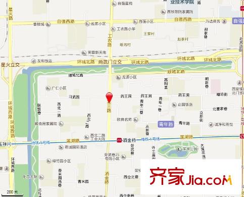 西北三路臨街家屬院交通圖