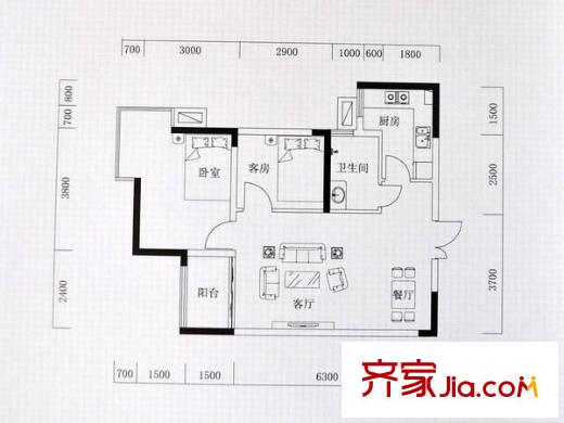 西安 明苑花園 戶型圖