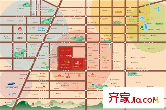 萬科城區(qū)位圖