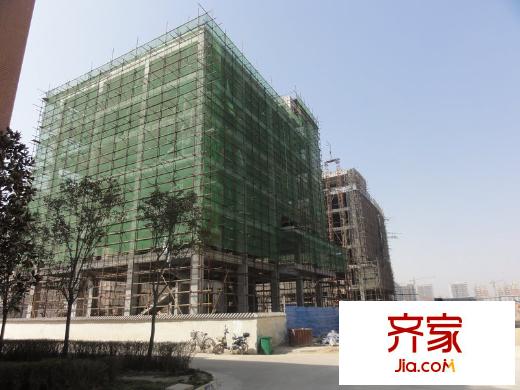 早安林平方米實景圖施工進度圖（攝于2013年3月11日）