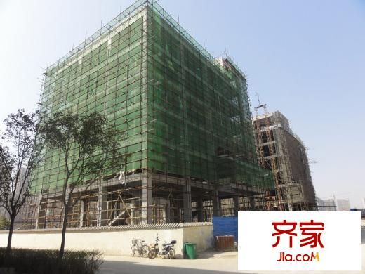 早安林平方米實景圖施工進度圖（攝于2013年3月11日）
