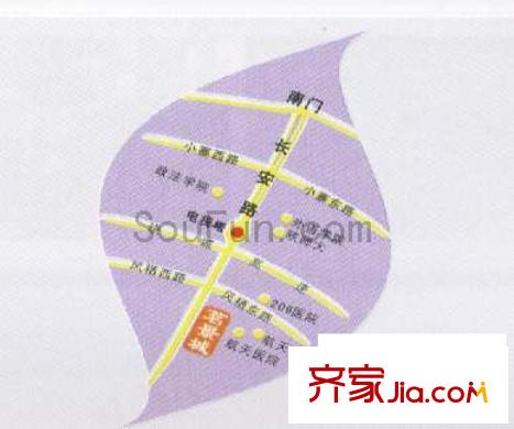 茗景城交通圖