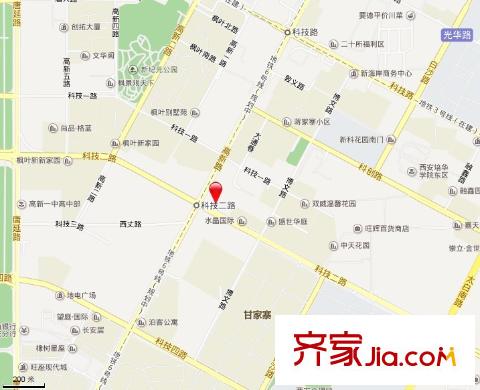 高新水晶城交通圖