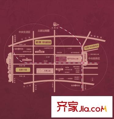 旭景崇盛園項目區(qū)位圖