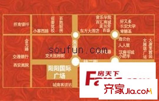 陽陽國(guó)際廣場(chǎng)交通圖
