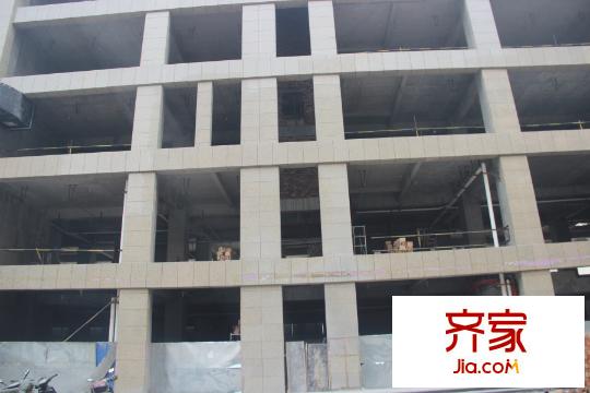 鼎正中央領(lǐng)郡實(shí)景圖寫字樓施工進(jìn)度（2015.1.14）