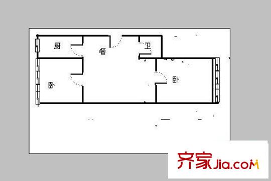 景辰家園 2室 戶型圖