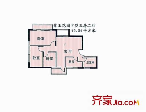紫玉華園 F戶型圖