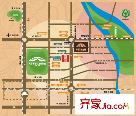 華遠(yuǎn)海藍(lán)城區(qū)位圖