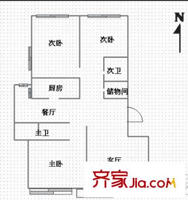 紫玉華園 4室 戶型圖