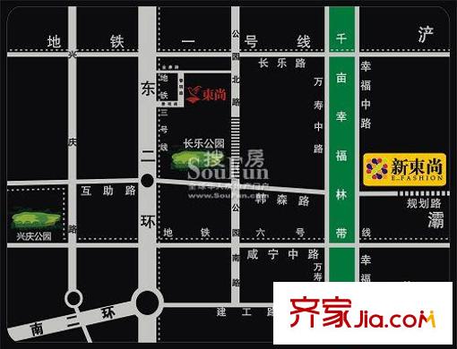 新東尚交通圖區(qū)位圖