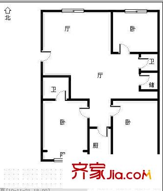 金葉家園 3室 戶型圖