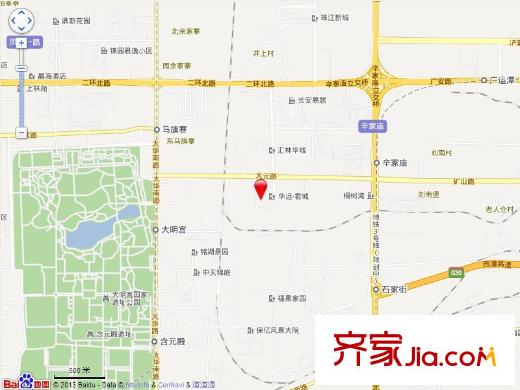 華遠(yuǎn)君城交通圖電子地圖