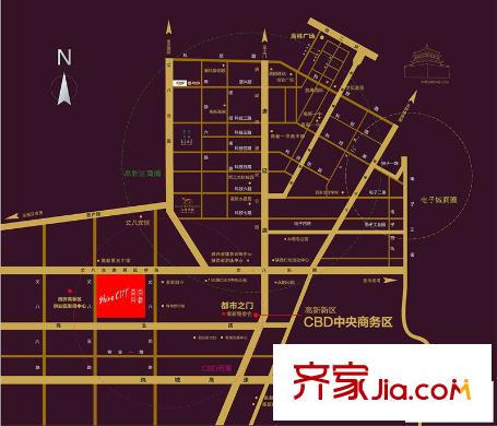 高科尚都區(qū)位圖