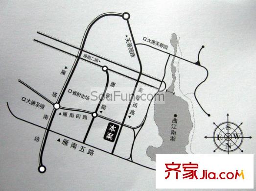 曲江南苑交通圖
