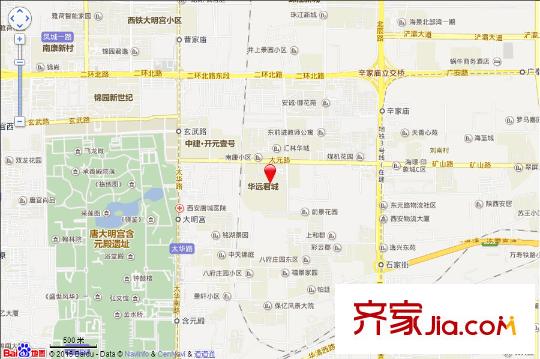 華遠(yuǎn)君城交通圖西安  