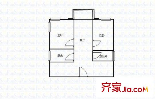 智慧城 0室 戶型圖