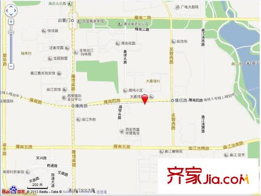 曲江南苑交通圖 