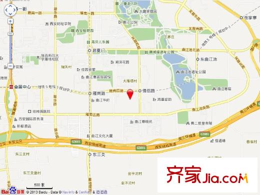 曲江南苑交通圖電子地圖
