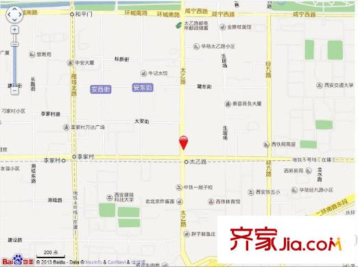 太乙路燃料公司家屬院交通圖 